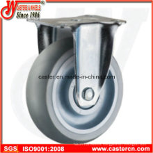 Round Tread Super Synthetic Rubber Fixed Caster